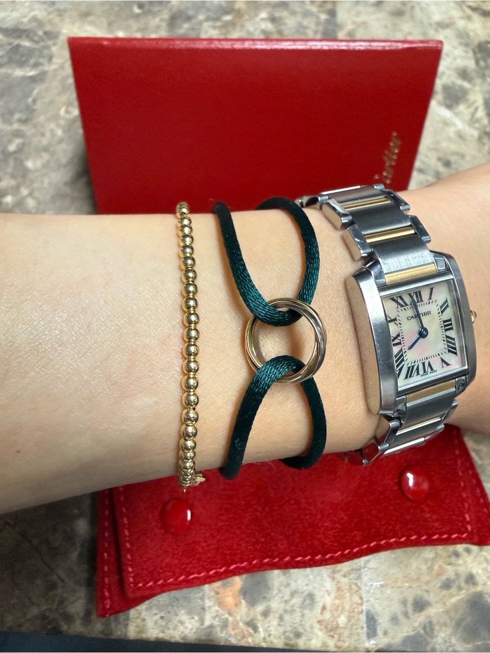 Cartier Trinity Cord Bracelet 18K Gold - Picture 7 of 9